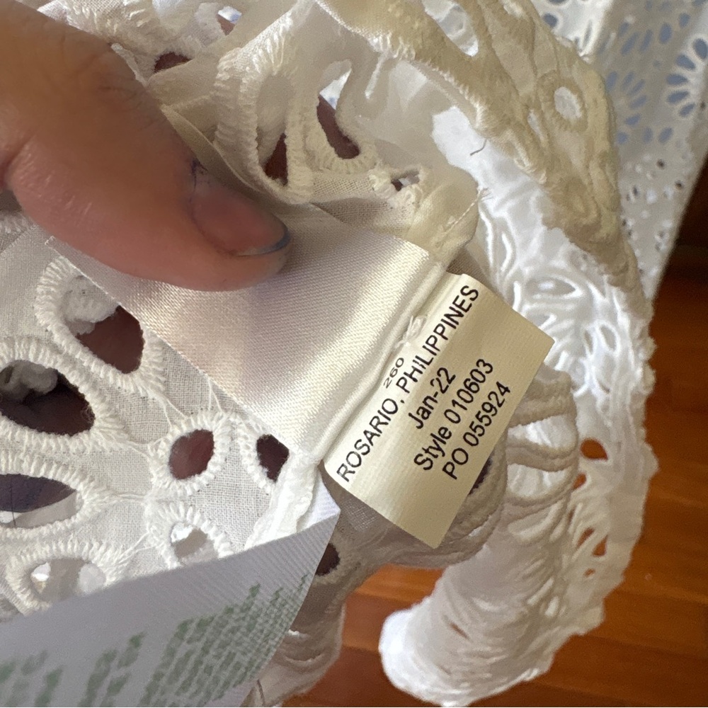 NEW Lilly Pulitzer Mialynn Midi Eyelet Shirt Dress White Pinwheel Women’s 8 NWT - Picture 9 of 9